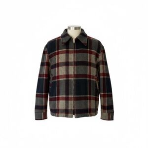 Vintage Woolrich Plaid Jacket - Blue, Gray, Red